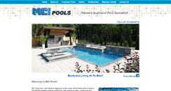 Desktop Screenshot of mcipools.com